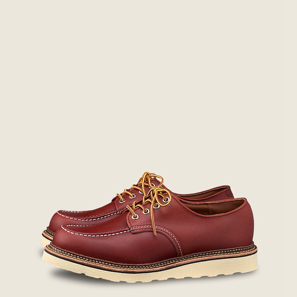 Red Wing Mens Oxford - Classic - Russet Portage Leather - Burgundy - QCB149307